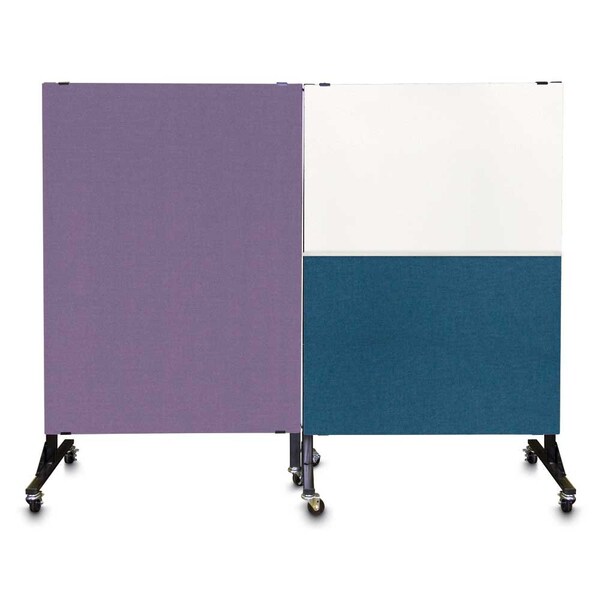 Enclosed Corkboard, 3 Door, 96"x48", 4" Fra, UV3427-SATIN-CLOUD
